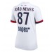 Paris Saint-Germain Joao Neves #87 Dámské Venkovní Dres 2025-26 Krátkým Rukávem Paris Saint-Germain Joao Neves #87 Dámské Venkovní Dres 2025-26 Krátkým Rukávem